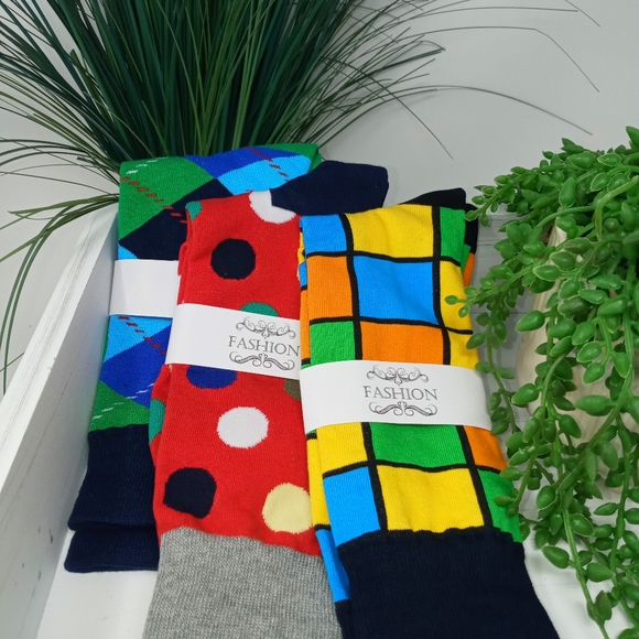 Fashion Color Block Socks - Picture 6 of 8